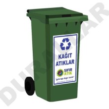 Sıfır Atık Projesi Kağıt Atık Depolama Konteyneri