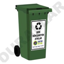 Sıfır Atık Projesi Geri Dönüşmeyen Atık Depolama Konteyneri