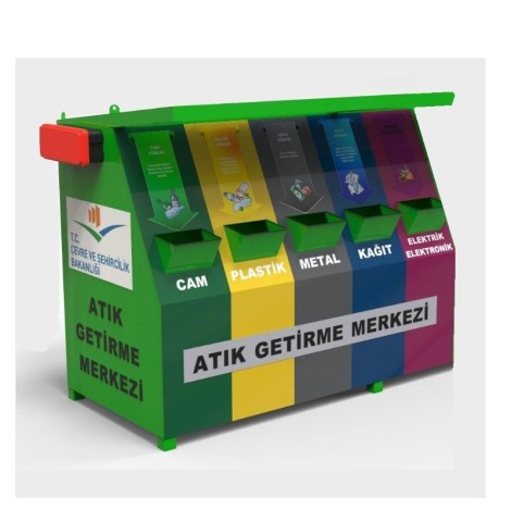 5 Bölmeli 3.Sınıf Mobil Atık Getirme Merkezi