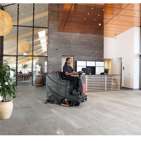 Sürücülü Akülü Zemin Temizlik Makinesi