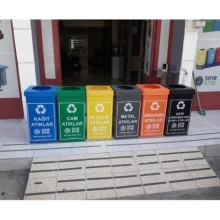 3 tarafı baskılı sıfır atık kutusu