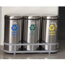 3 lü Geri Dönüşüm Atık Kutusu