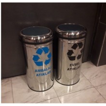 2 li Paslanmaz Sıfır Atık Çöp Kovası