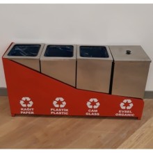 4 lü Geri Dönüşüm Atık Ünitesi