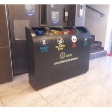 Tekerlekli Sıfır Atık Çöp Kovası