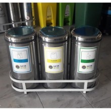 Üçlü Döner Kapaklı Sıfır Atık Kutusu