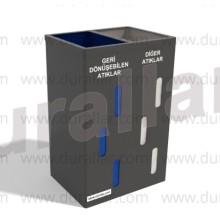 2 li Geri Dönüşüm Atık Kutuları