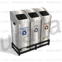 Paslanmaz Sıfır Atık Geri Dönüşüm Kutusu