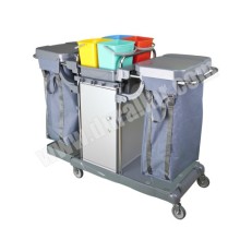 Dolaplı Kat Temizlik Arabası