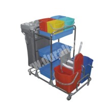 Metal Kat Temizlik Arabası