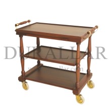 Ahşap Restoran Servis Arabası