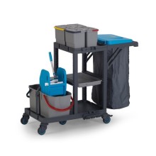 Plastik Kat Temizlik Arabası