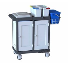 Dolaplı Plastik Temizlik Arabası