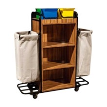 Ahşap Temizlik Kat Arabası