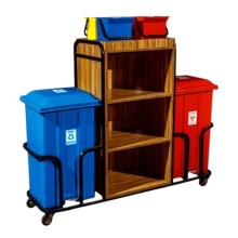 Ahşap Otel Kat Hizmet Arabası