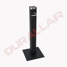 Ayaklı Kare Metal Sigaralık Küllük 