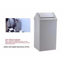 Sallanır Çatı Kapaklı Çöp Kovası 25 litre