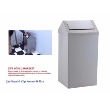 Çatı Kapaklı Çöp Kovası 36 litre