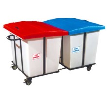 İkili Çamaşır Toplama Arabası 560 Litre