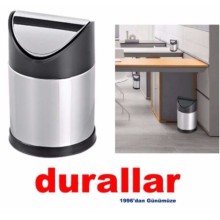Sallanır Krom Kapaklı Çöp Kovası 16 litre