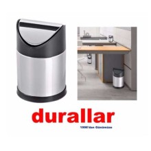 Sallanır Krom Kapaklı Çöp Kovası 12 litre