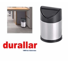 Sallanır Siyah Kapaklı Çöp Kovası 16 Litre