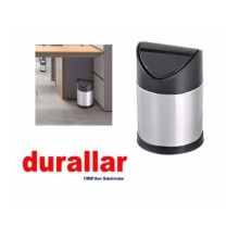 Sallanır Siyah Kapaklı Çöp Kovası 12 Litre