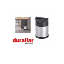 Sallanır Siyah Kapaklı Çöp Kovası 3 Litre