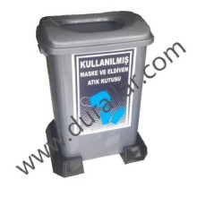 Maske ve Eldiven Atık Kutusu 50 Litre