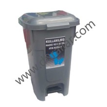 60 Lt Pedallı Maske ve Eldiven Atık Kutusu