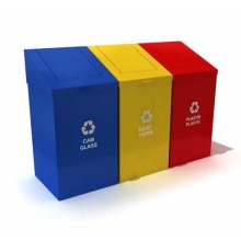 Geri Dönüşüm Çöp Kovası İtme Kapak