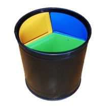 3 Bölmeli Masa Altı Geri Dönüşüm Kutusu