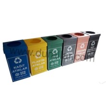 6 lı Geri Dönüşüm Kutusu Seti