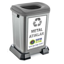 50 litre Metal Sıfır Atık Kutusu