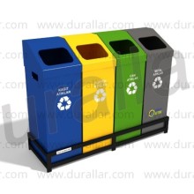 4 lü Sıfır Atık Çöp Kovası