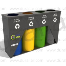 4 lü Sıfır Atık geri Dönüşüm Ünitesi