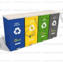 4 lü Pedallı Sıfır Atık Seti