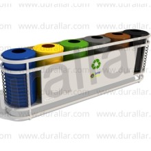 6 lı Sıfır Atık Çöp Kutuları