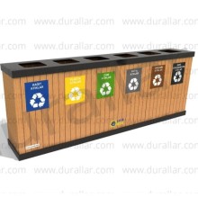 Ahşap Sıfır Atık Kutusu 6 lı