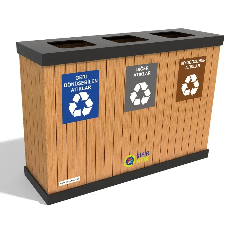 3 lü Geri Dönüşüm Kutuları -GDK-3087
