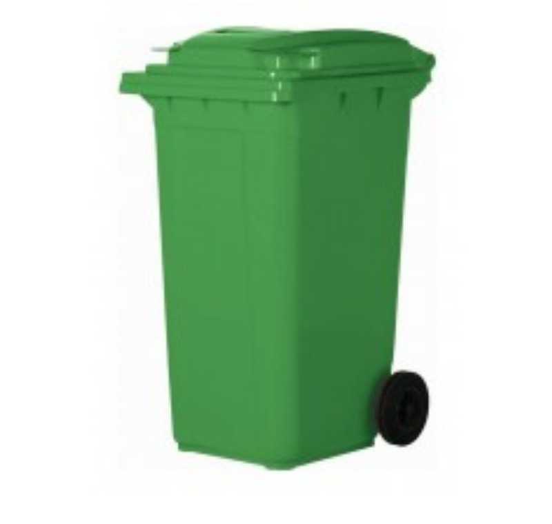 360 lt Yeşil Plastik Çöp Konteyneri
