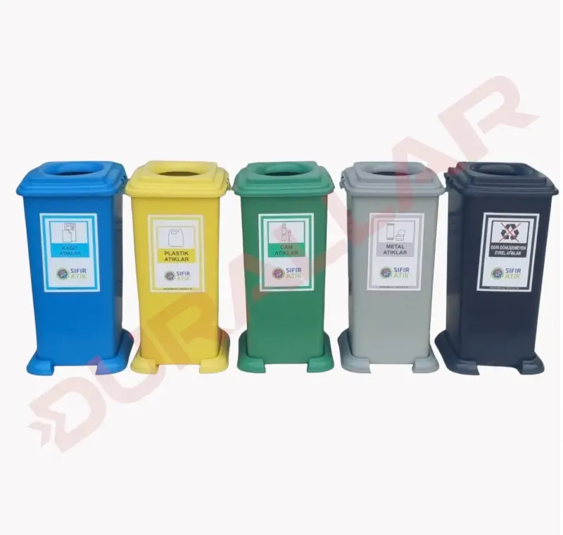 5 li Plastik 70 Litre Sıfır Atık Kutusu Seti -GDK-7018