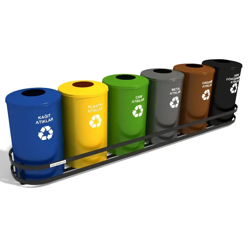 6 lı Geri Dönüşüm Kutuları -GDK-6018