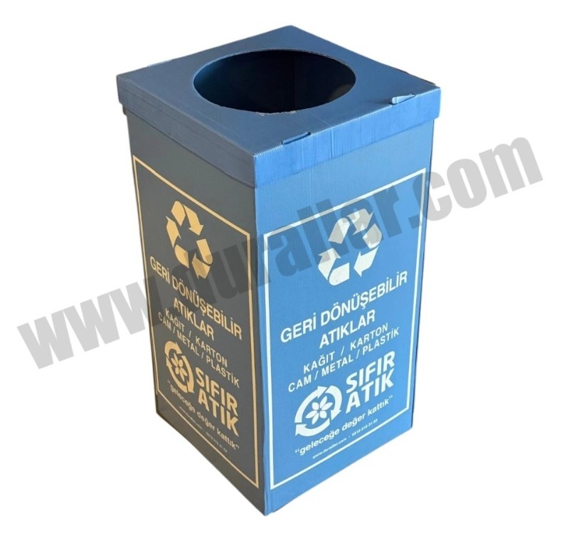 Geri Dönüşebilir Atıklar Kutusu -PP Geri Dönüşüm Kutusu
