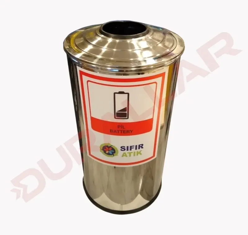 Paslanmaz Çelik Atik Pil Kutusu -APK-675